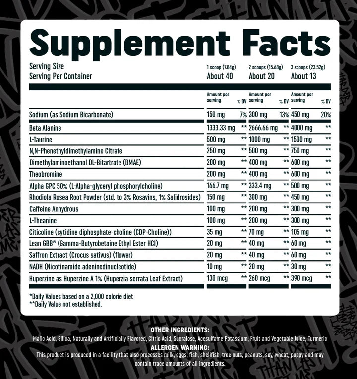 HTLT Hardcor3d Stim Pre Workout