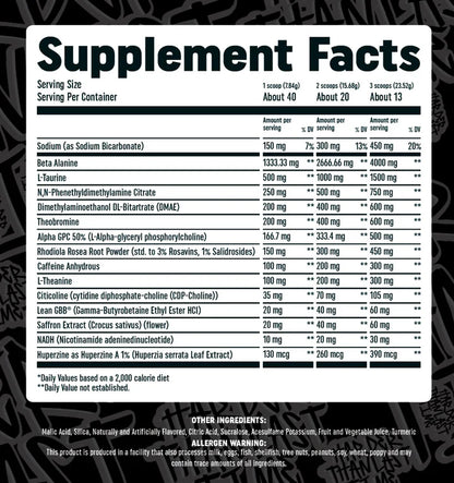 HTLT Hardcor3d Stim Pre Workout